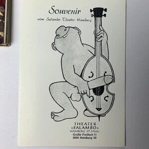 Souvenir von Salambo Theater Hamburg POSTCARD 1995 Reeperbahn St. Pauli Nude